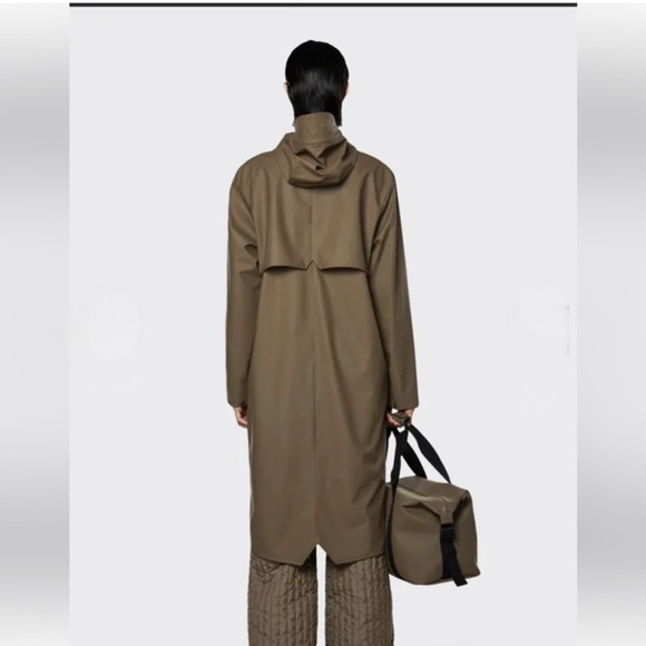 LAST ONE! 🚨🚨Rains Longer Jacket in Wood Size Medium Unisex NWT - Picture 4 of 16